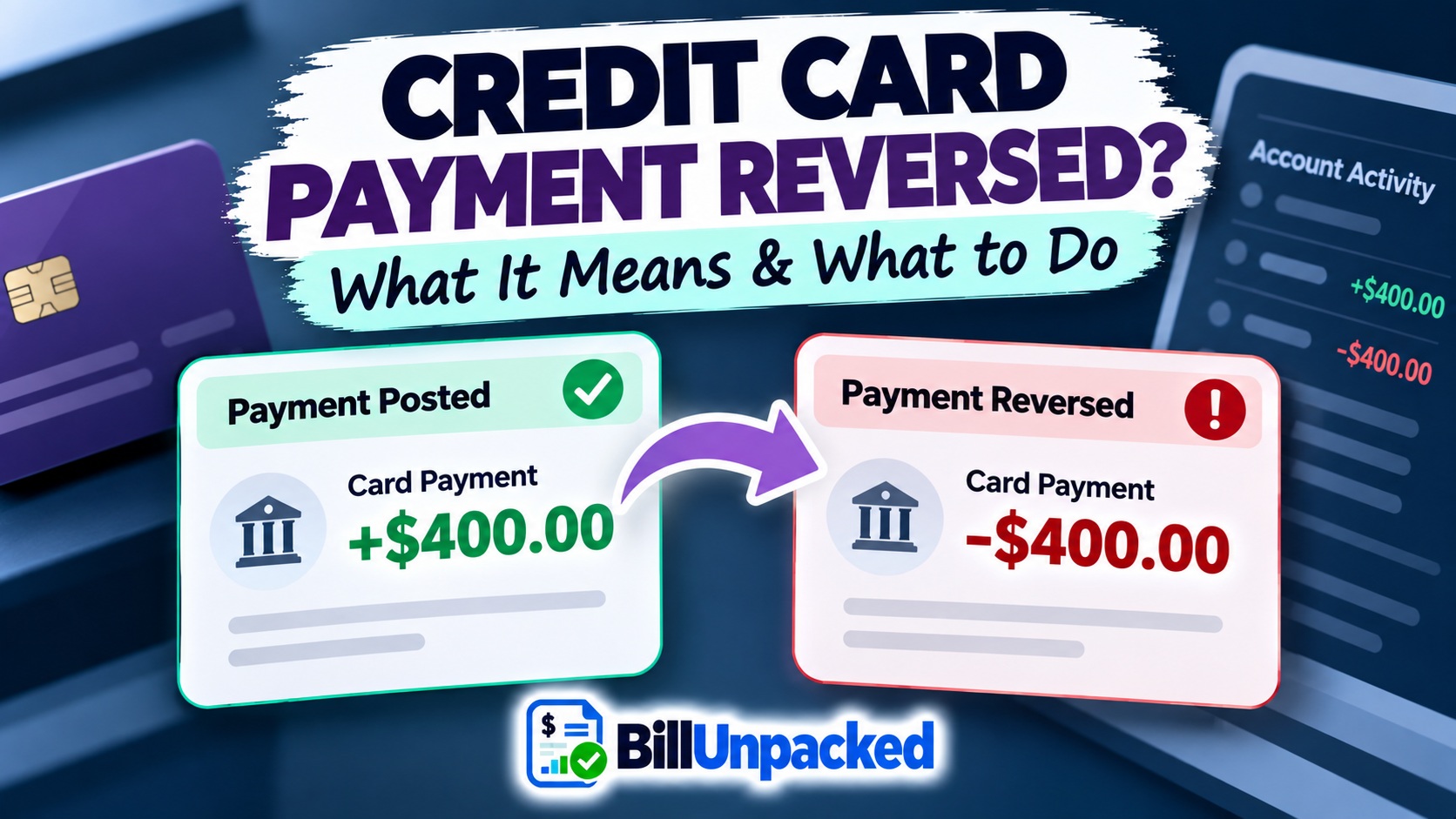 Credit Card Payment Reversed? What It Means & What to Do