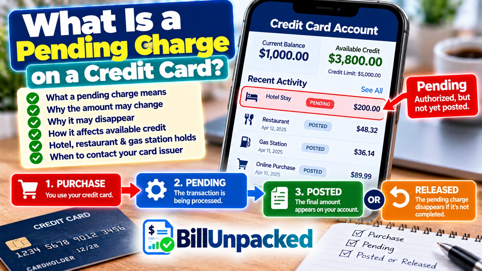 Pending Charge on Credit Card: What It Means