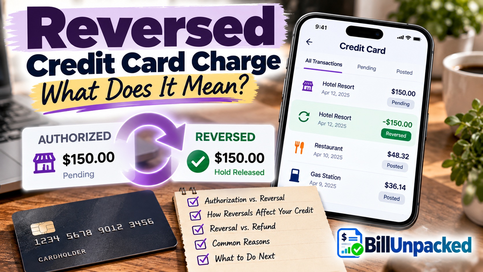 Reversed Credit Card Charge: What It Means